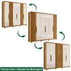 Guarda Roupa Casal 6 Portas 4 Gav 0340 Moval