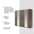 Guarda Roupa Casal 6 Portas 4 Gav Espelho Madeirado Carraro