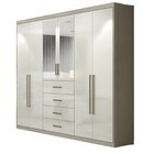 Guarda Roupa Casal 6 Portas 4 Gaveta Londres Espresso Móveis