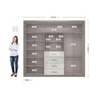 Guarda Roupa Casal 6 Portas 4 Gaveta Londres Espresso Móveis