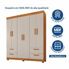 Guarda-roupa Casal 6 Portas 4 Gavetas 100% Mdf Flórida Espres