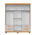 Guarda-roupa Casal 6 Portas 4 Gavetas 100% Mdf Flórida Espres
