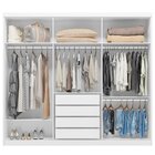 Guarda Roupa Casal 6 Portas 4 Gavetas 100% Mdf London