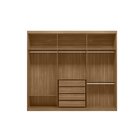 Guarda Roupa Casal 6 Portas 4 Gavetas 100% Mdf London Amêndol