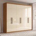 Guarda Roupa Casal 6 Portas 4 Gavetas 100% Mdf London Amêndol