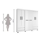 Guarda Roupa Casal 6 Portas 4 Gavetas 2264 Araplac