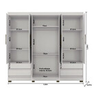 Guarda Roupa Casal 6 Portas 4 Gavetas 2264 Araplac