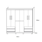 Guarda Roupa Casal 6 Portas 4 Gavetas 2264 Araplac