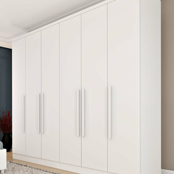 Guarda Roupa Casal 6 Portas 4 Gavetas 239cm Veneto Espresso M