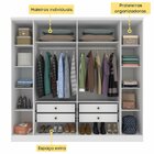 Guarda Roupa Casal 6 Portas 4 Gavetas 239cm Veneza