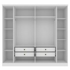 Guarda Roupa Casal 6 Portas 4 Gavetas 239cm Veneza