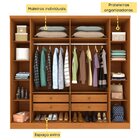 Guarda Roupa Casal 6 Portas 4 Gavetas 239cm Veneza