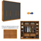 Guarda Roupa Casal 6 Portas 4 Gavetas 239cm Veneza