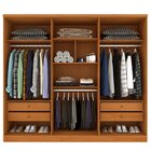 Guarda Roupa Casal 6 Portas 4 Gavetas 270cm Londres Espresso