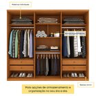 Guarda Roupa Casal 6 Portas 4 Gavetas 270cm Londres Espresso