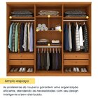 Guarda Roupa Casal 6 Portas 4 Gavetas 270cm Londres Espresso