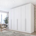 Guarda Roupa Casal 6 Portas 4 Gavetas 270cm Londres Espresso