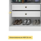 Guarda Roupa Casal 6 Portas 4 Gavetas 270cm Londres Espresso