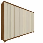 Guarda-roupa Casal 6 Portas 4 Gavetas Absolut New 100% Mdf Ca
