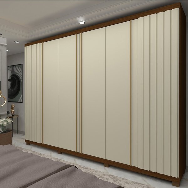 Guarda-roupa Casal 6 Portas 4 Gavetas Absolut New 100% Mdf Ca