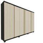 Guarda Roupa Casal 6 Portas 4 Gavetas Absolut New  Grafite/of