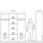 Guarda Roupa Casal 6 Portas 4 Gavetas Advantage Batrol Móveis