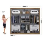 Guarda-roupa Casal 6 Portas 4 Gavetas Alpes