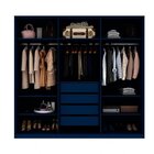 Guarda-roupa Casal 6 Portas 4 Gavetas Alpha Gelius Móveis Azu