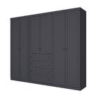 Guarda Roupa Casal 6 Portas 4 Gavetas Americano Henn