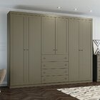 Guarda Roupa Casal 6 Portas 4 Gavetas Americano Henn