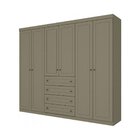 Guarda Roupa Casal 6 Portas 4 Gavetas Americano Henn
