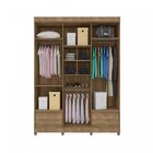 Guarda-roupa Casal 6 Portas 4 Gavetas Amsterdã Móveis Lanza N