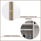 Guarda Roupa Casal 6 Portas 4 Gavetas Apolo Branco Ártico