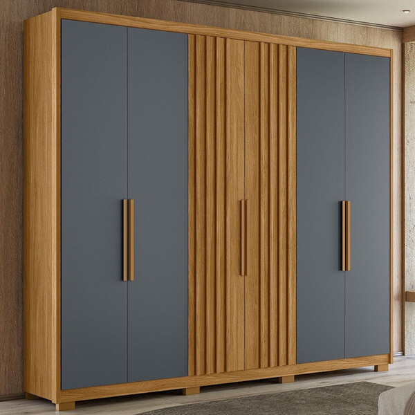 Guarda Roupa Casal 6 Portas 4 Gavetas Araguaia Moval