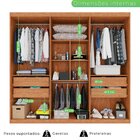 Guarda-roupa Casal 6 Portas 4 Gavetas Atlanta  Cinamomo