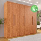 Guarda-roupa Casal 6 Portas 4 Gavetas Atlanta  Cinamomo