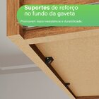 Guarda-roupa Casal 6 Portas 4 Gavetas Atlanta  Cinamomo/ Off-