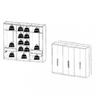 Guarda Roupa Casal 6 Portas 4 Gavetas Baviera Full Glass Thb