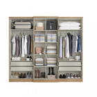 Guarda Roupa Casal 6 Portas 4 Gavetas Baviera Glass Thb