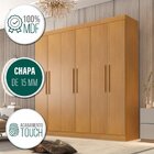 Guarda Roupa Casal 6 Portas 4 Gavetas Belém Cinamomo