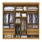 Guarda Roupa Casal 6 Portas 4 Gavetas Belém Cinamomo/off White
