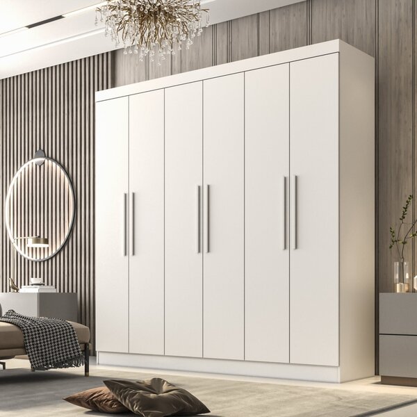 Guarda Roupa Casal 6 Portas 4 Gavetas Belém Espresso Móveis B