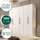 Guarda Roupa Casal 6 Portas 4 Gavetas Belém Espresso Móveis B