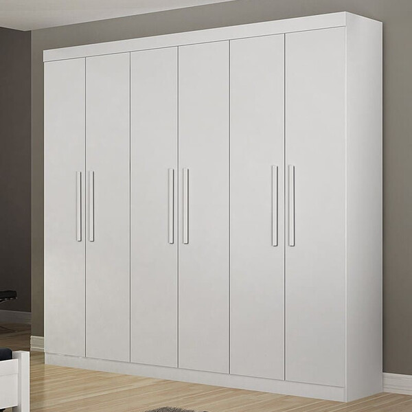 Guarda Roupa Casal 6 Portas 4 Gavetas - Belém-neve - Star Móv