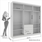 Guarda Roupa Casal 6 Portas 4 Gavetas Braga Sallêto Móveis Ci