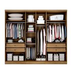 Guarda Roupa Casal 6 Portas 4 Gavetas Cali Novo Horizonte Cum