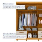 Guarda Roupa Casal 6 Portas 4 Gavetas Califórnia