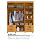 Guarda Roupa Casal 6 Portas 4 Gavetas Califórnia