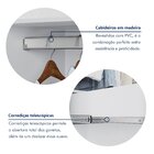 Guarda Roupa Casal 6 Portas 4 Gavetas Califórnia Branco