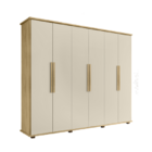 Guarda-roupa Casal 6 Portas 4 Gavetas Canadá Cinamomo/off Whi